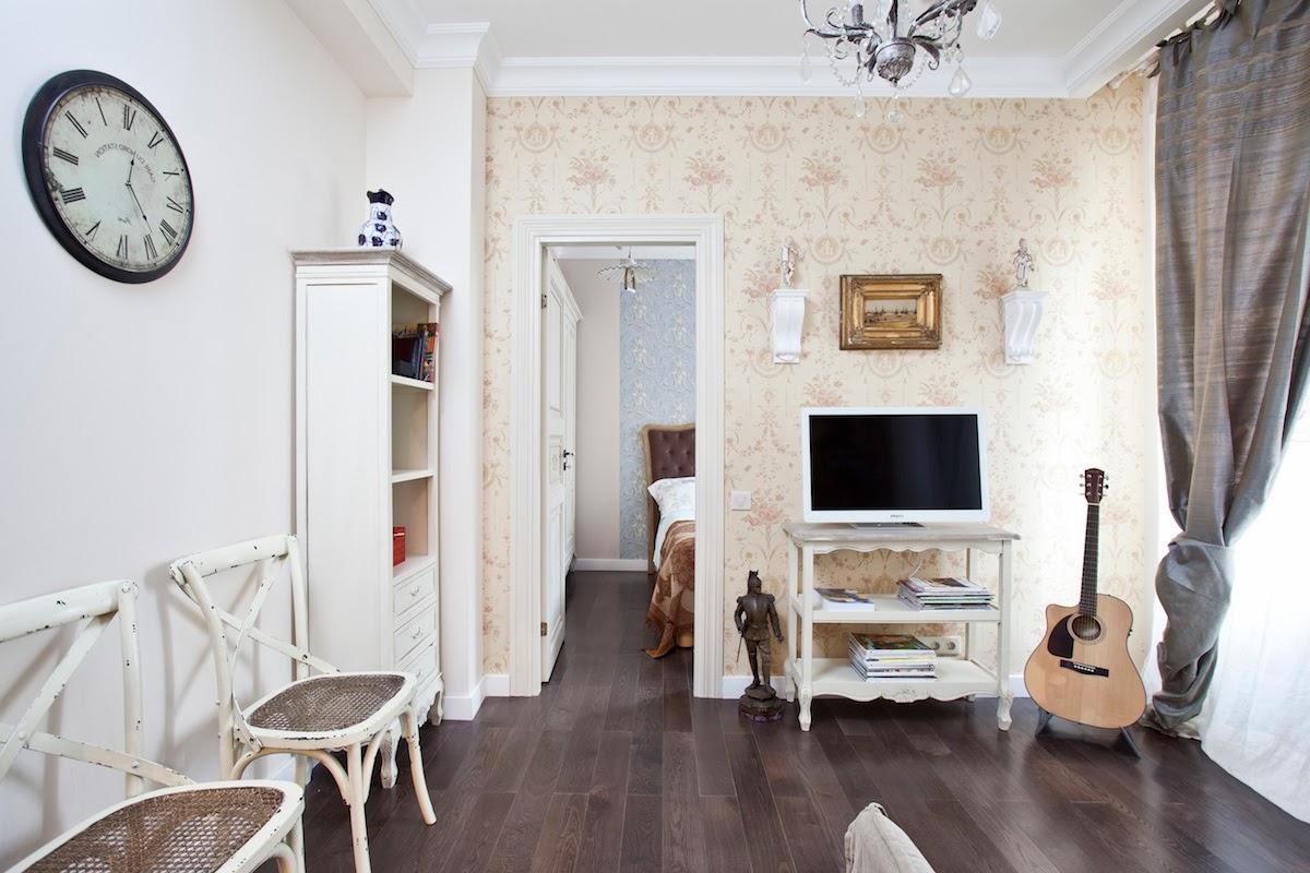 Стиль прованс в интерьере квартиры: дизайн ремонта однокомнатных студий фото