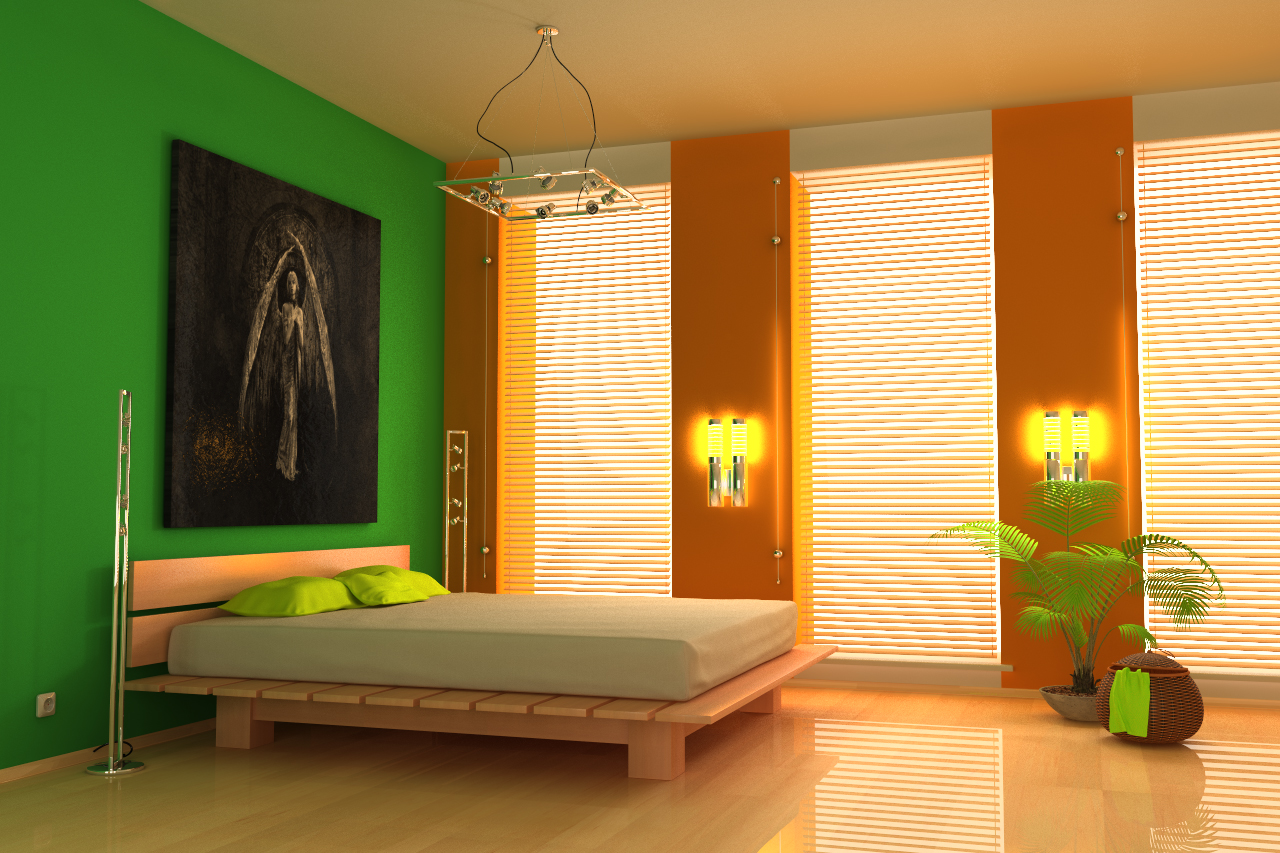 Оранжевый цвет в интерьере разных комнат: сочетание и удачные приемы