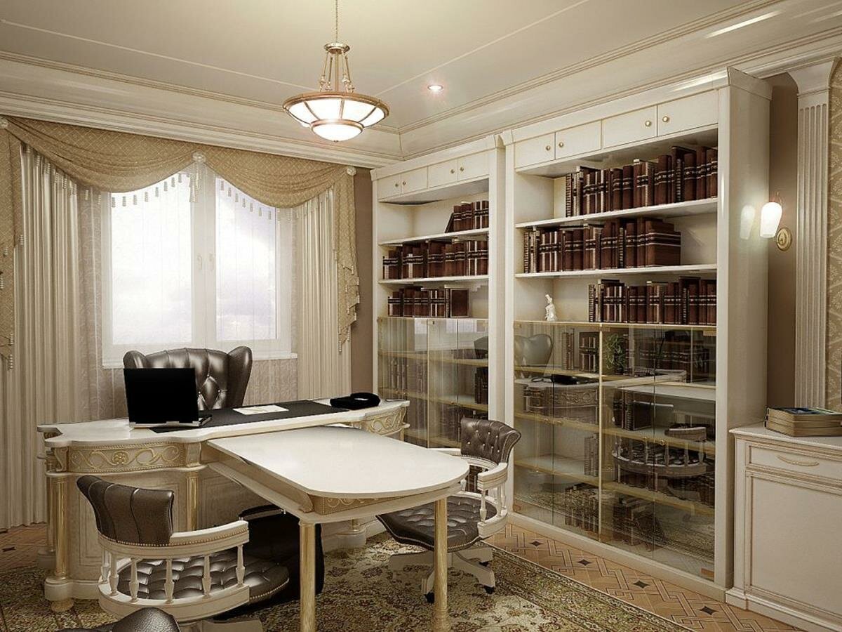 Дизайн интерьера кабинетов в классическом стиле с фото и вариантами оформления
