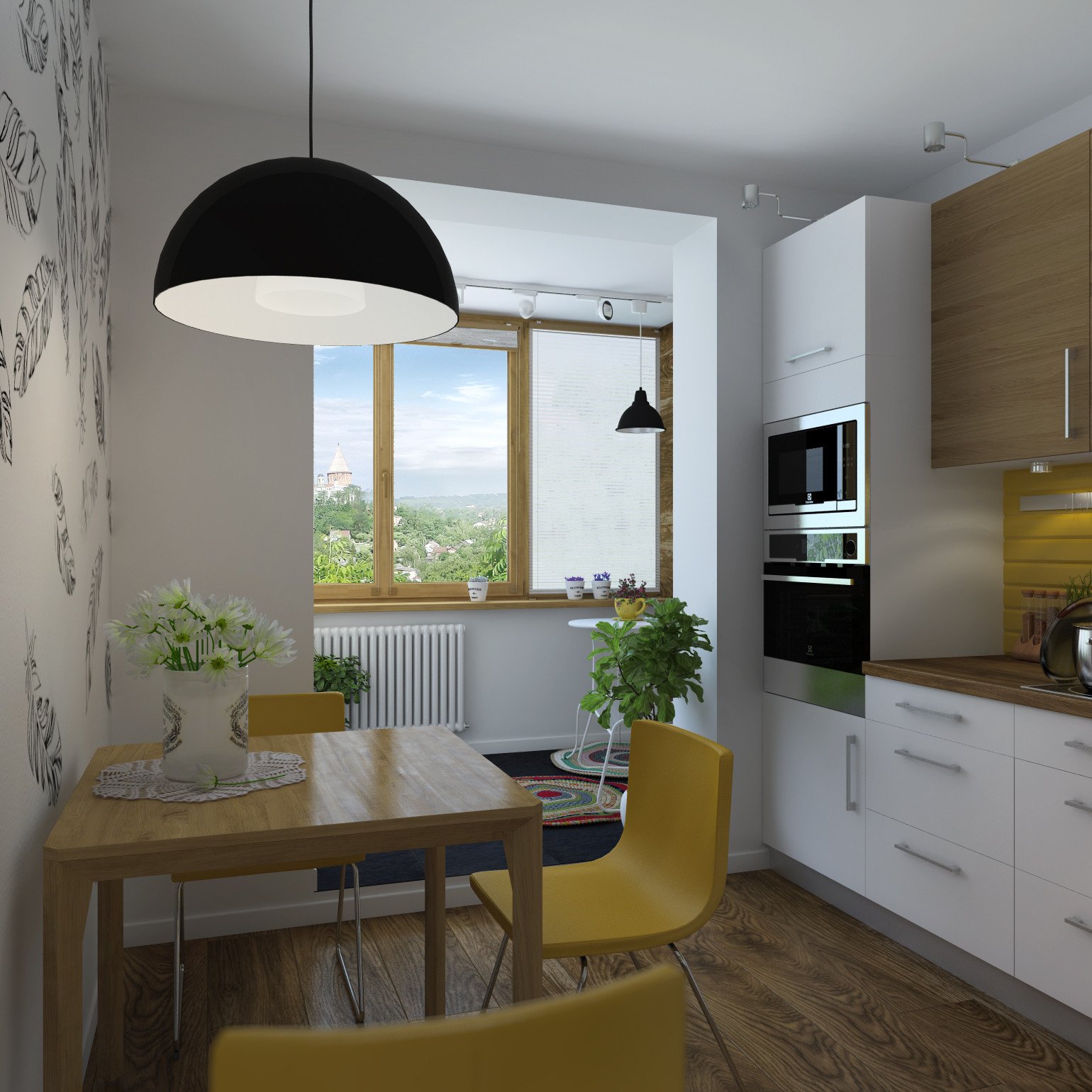 Кухня совмещенная с балконом: 112 лучших вариантов дизайна