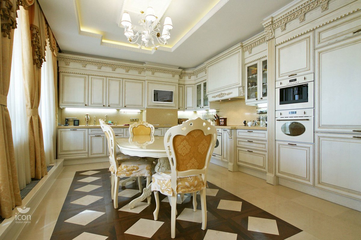 Кухня столовая в классическом стиле