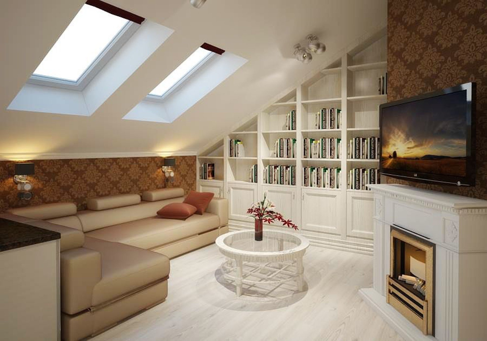 Дизайн дома с мансардой: 170+ (фото) варианты интерьера комнаты
