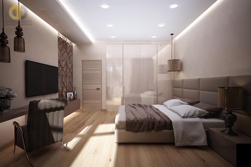 75 интересных идей дизайна спальни-гостиной 18 м2