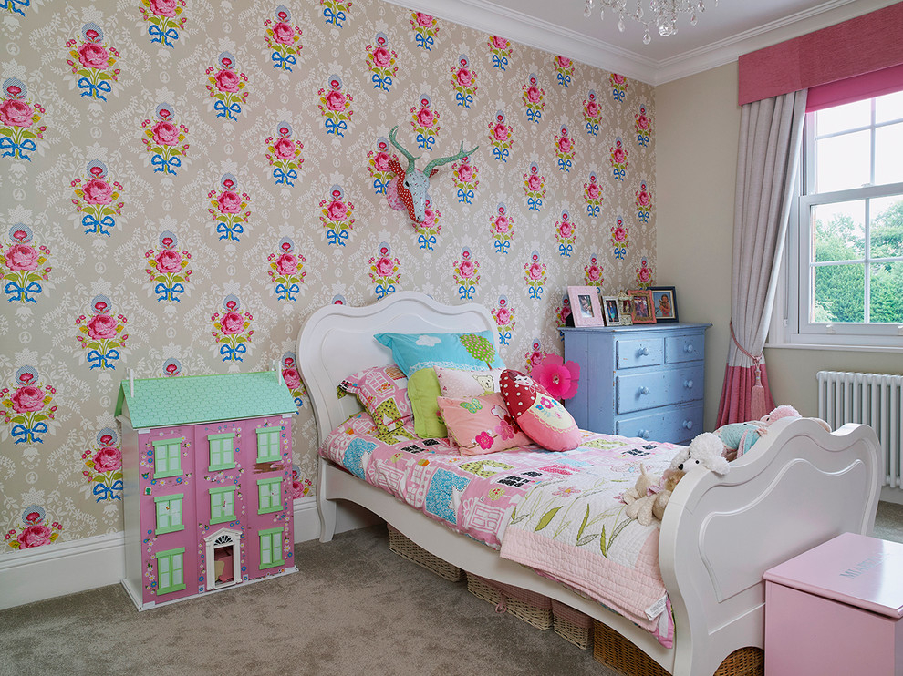 Обои в детскую комнату для девочек: 68 современных идей, фото в интерьере