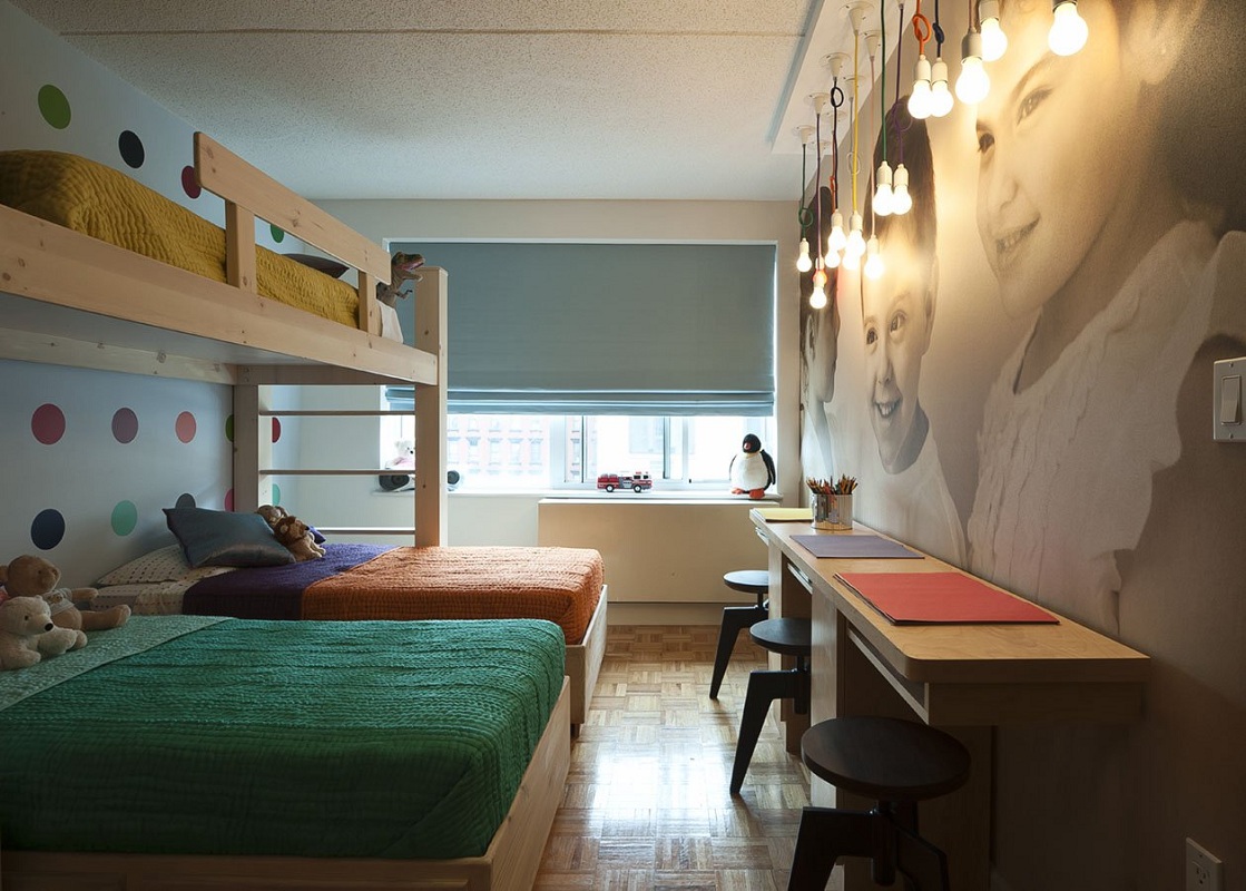 Детская комната для троих: особенности разделения пространства