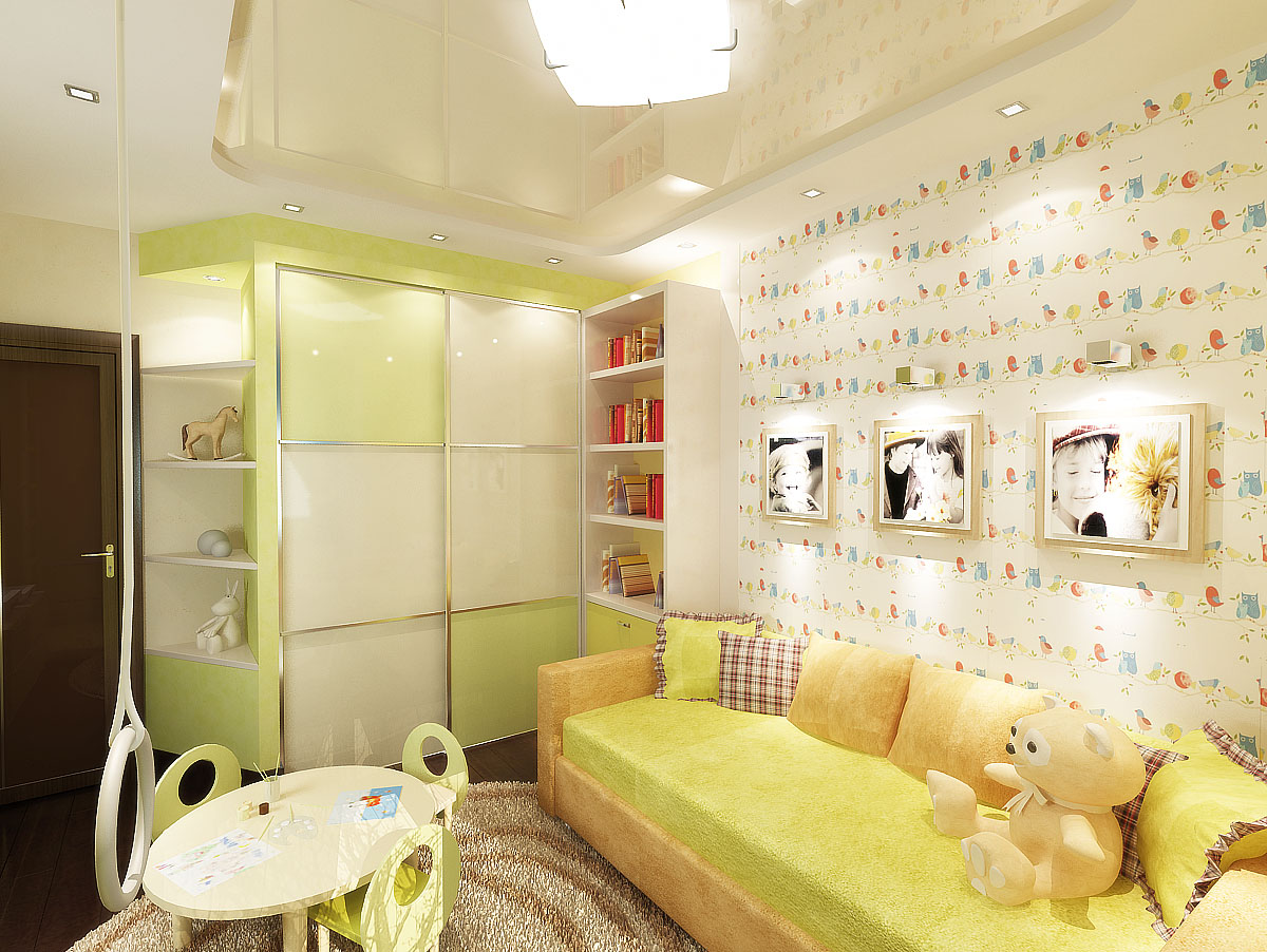 фото дизайна детской комнаты 12 кв