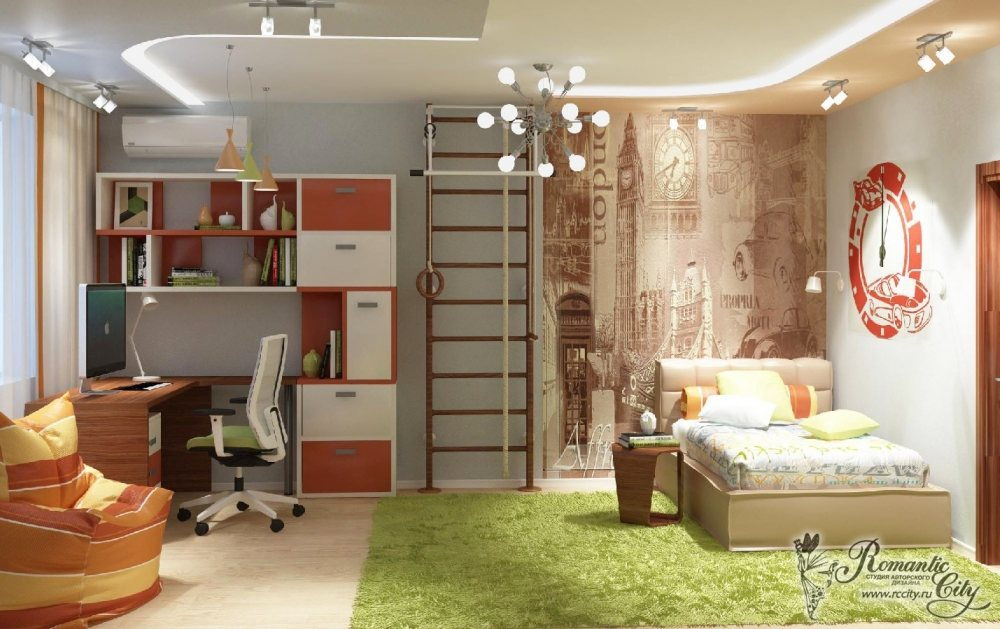 Дизайн комнаты для подростка мальчика (47 фото): лучшие интерьеры и идеи