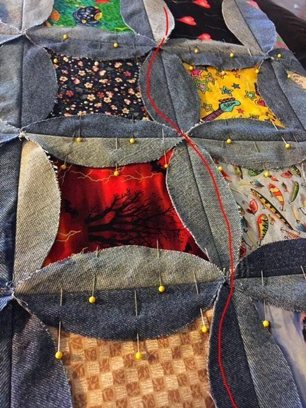 Лоскутное шитье из джинса