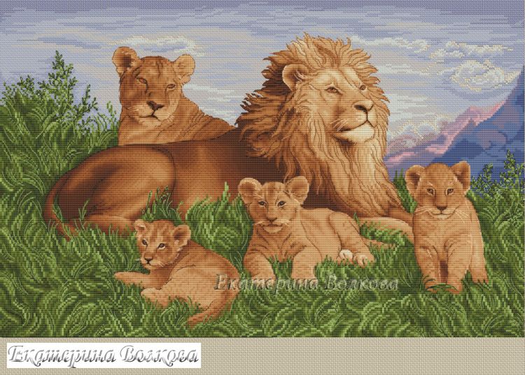 Dimensions 03866 африканские львы