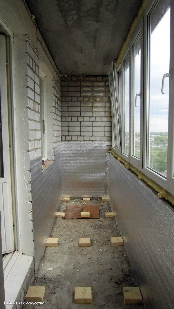 Ремонт балкона своими руками — этапы работ