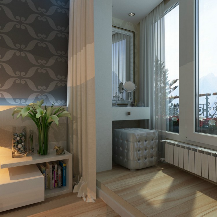 Объединение балкона с комнатой: дизайн и фото