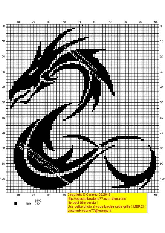 Вышивка крестом дракона: схемы и описание