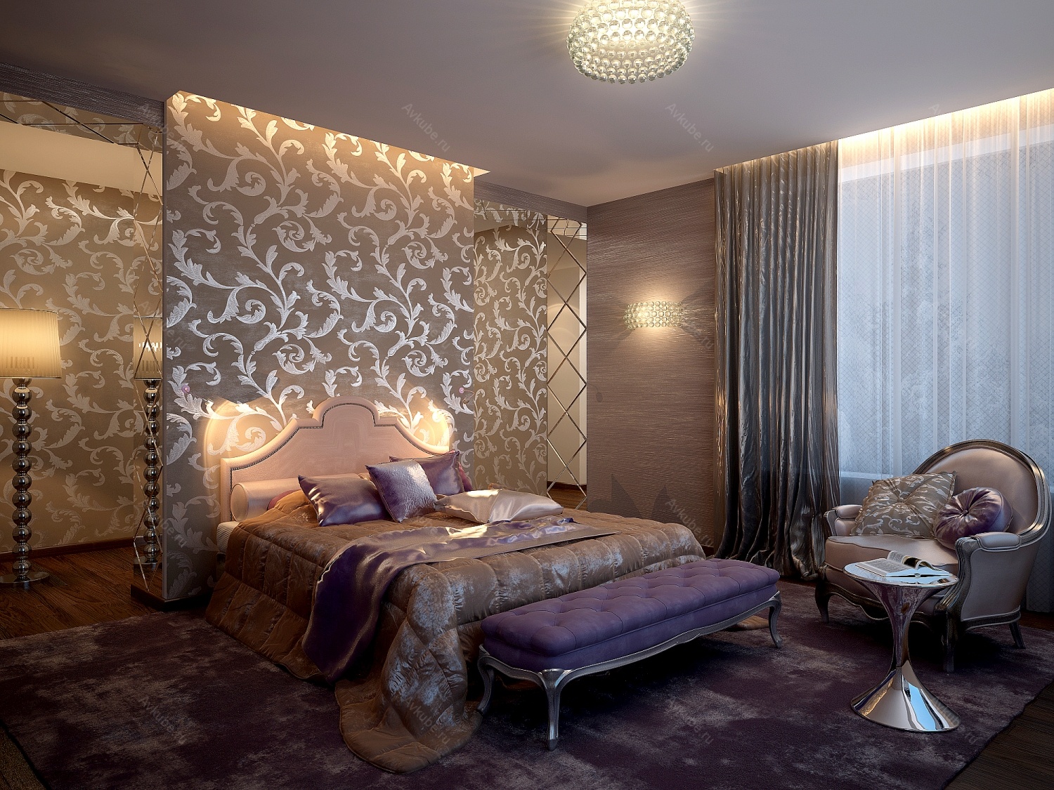 Золотая спальня: 115 фото примеров роскошного интерьера, лучшие идеи дизайна и сочетания цветов