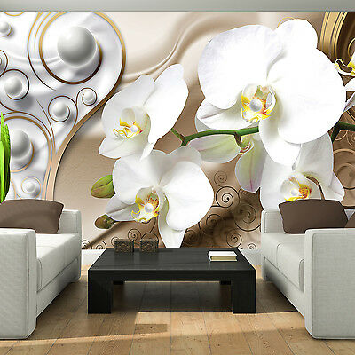 Нежные обои с орхидеями для стены – фото и дизайн