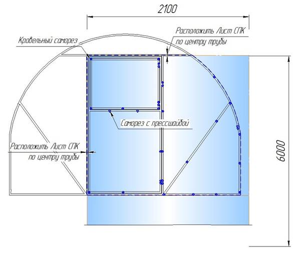 Оптимальные размеры теплиц из поликарбоната