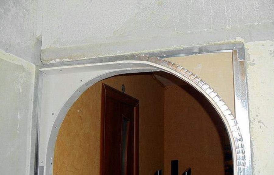 Как правильно сделать арку в дверном проеме из гипсокартона