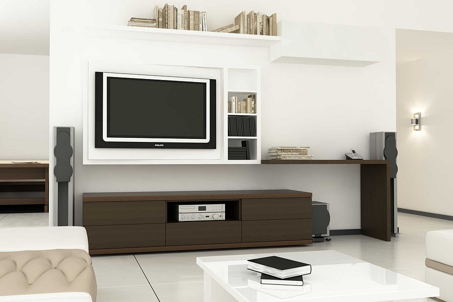 Современная стенка под телевизор консоль для тв - dekor-dizajn.ru