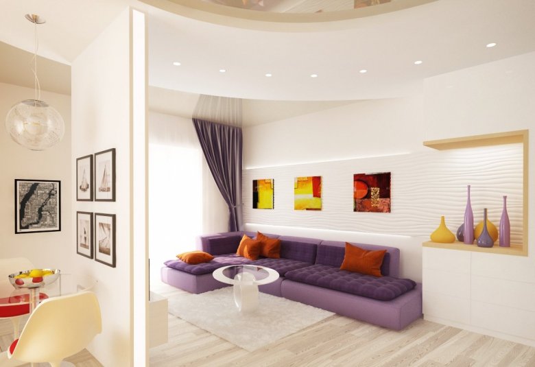 Цвет в гостиной (+60 фото): модные оттенки и цветовые сочетания | дизайн и интерьер