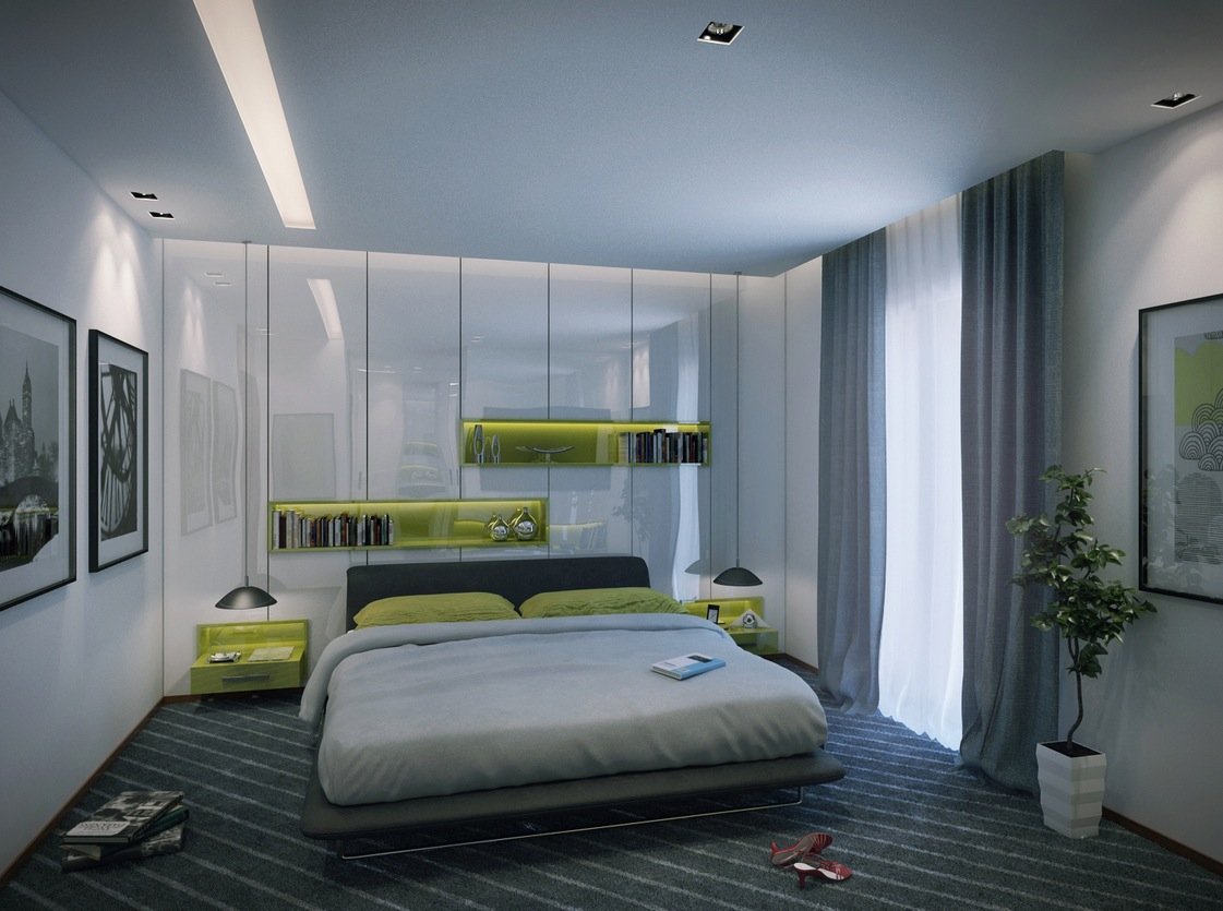 Спальня в стиле модерн: 100 фото модных идей дизайна