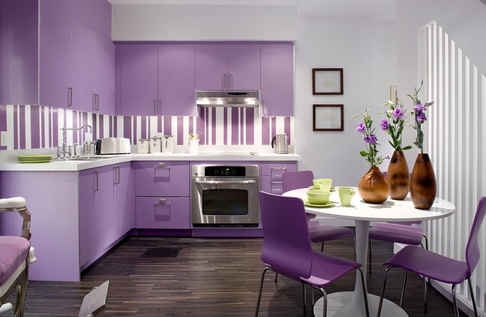 Фиолетовые стены - лучшие оттенки и сочетания фиолетового (135 фото)