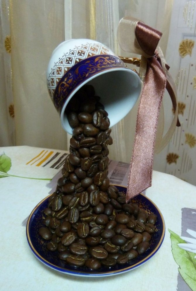 Топиарий из кофейных зерен: пошаговая инструкция по изготовлению. 110 фото идей применения в дизайне интерьера