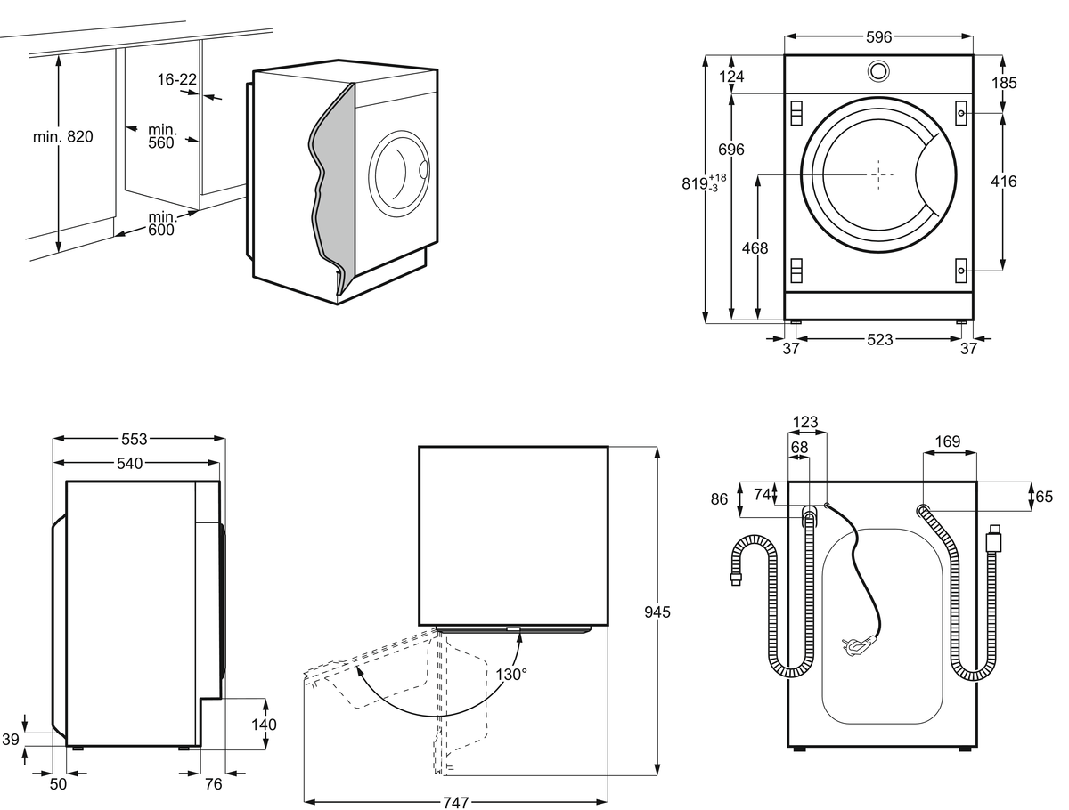 Высота стиральной машины: стандартные размеры под столешницу, вес и габариты машинки автомат