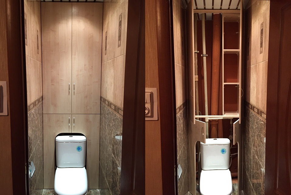 Шкаф в туалет: 60+ фото, современные идеи, примеры за унитазом