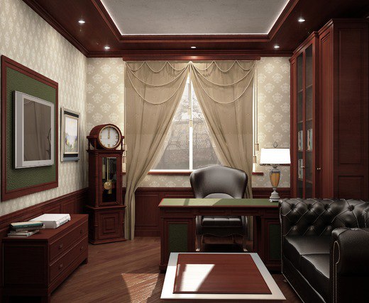 Интерьеры кабинетов в классическом стиле