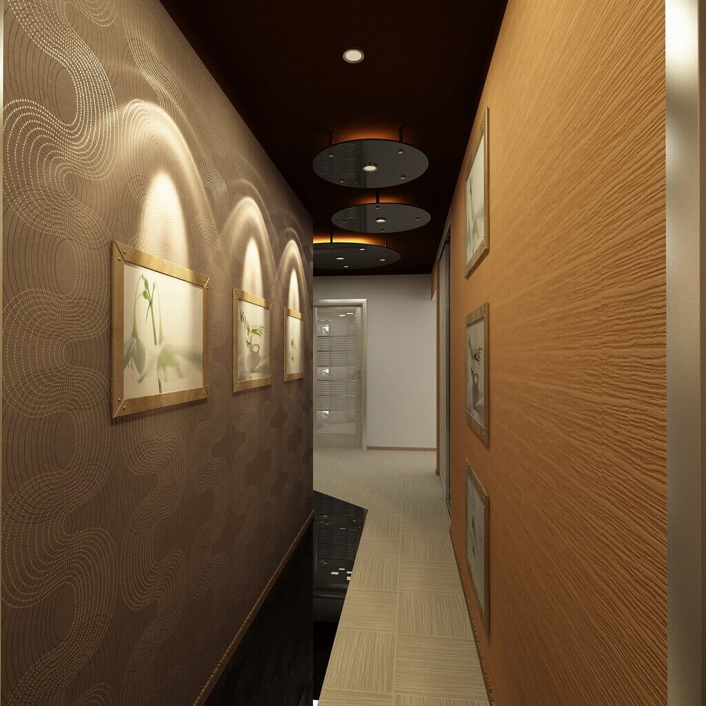 Дизайн коридора узкого и длинного фото