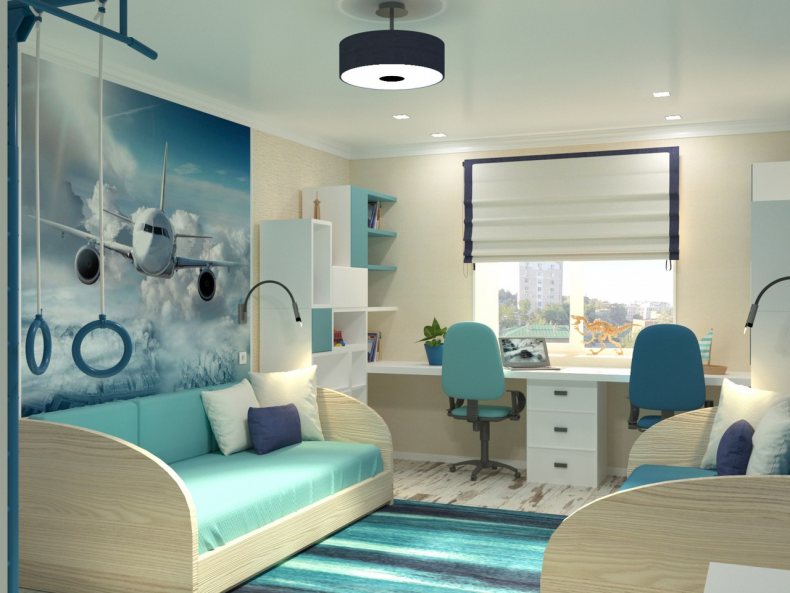 Дизайн комнаты для двух подростков: оформление интерьера спальни двух девушек