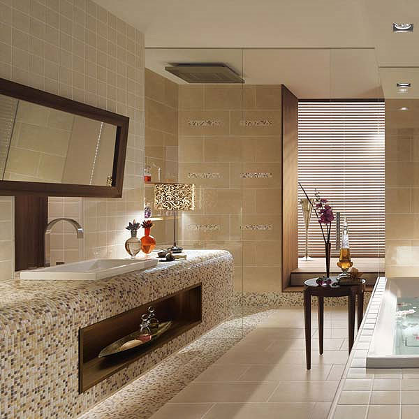 Мозаика в ванной комнате: лучшие новинки дизайна в фото-примерах