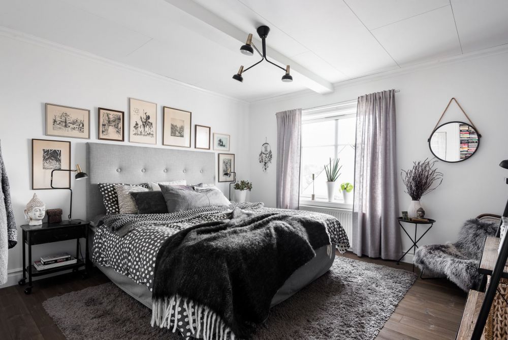 Дизайн спальни в скандинавском стиле. фото реальных интерьеров