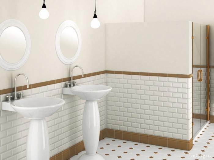 Плитка кабанчик в дизайне ванной комнаты: размеры кафеля, типы укладки, идеи интерьера и фото