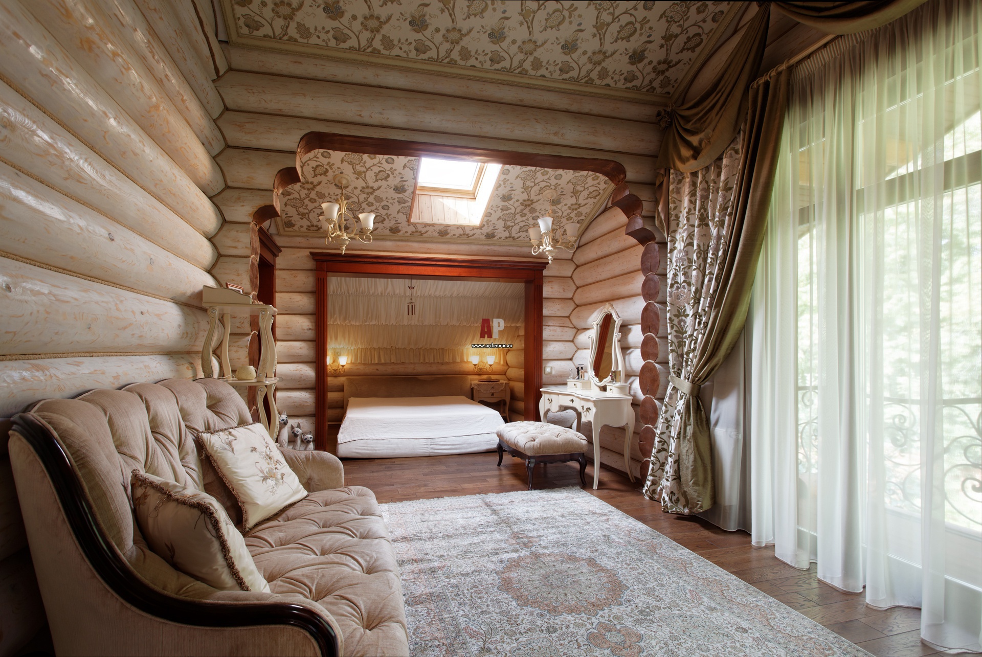 Дизайн интерьера спальни в деревенском стиле: 25 стильных фото