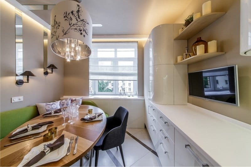 Идеи для интерьера кухонного помещения площадью 13 кв. метров