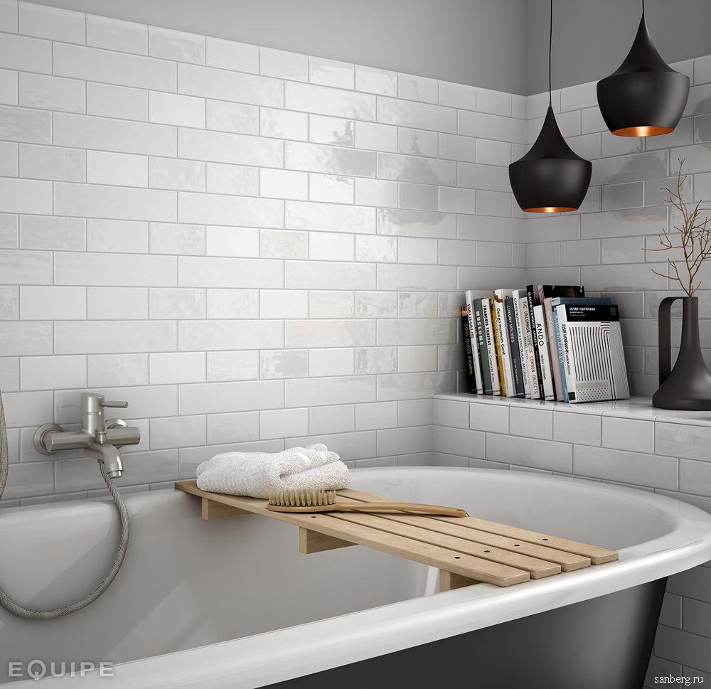 Белая плитка в ванной комнате: варианты оформления и фото