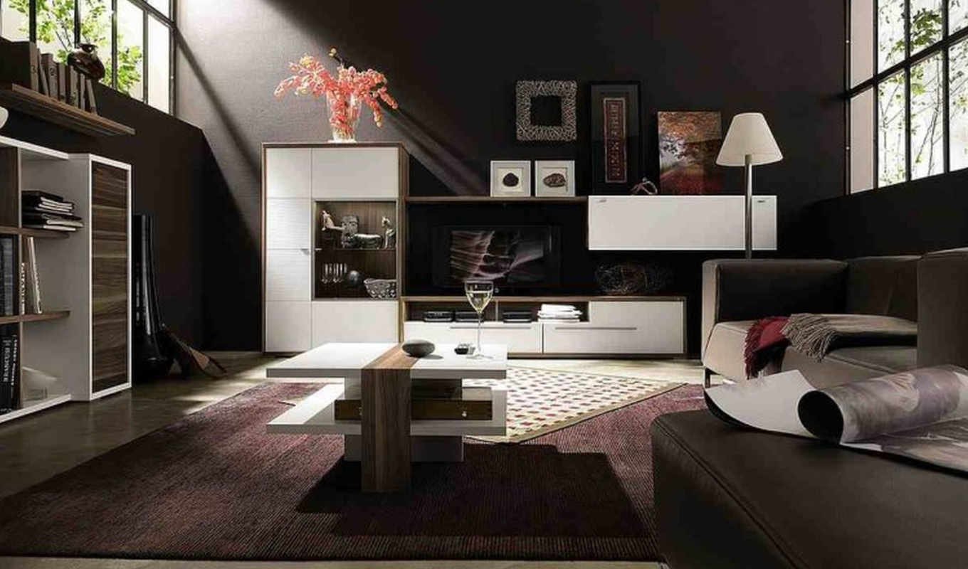 Интерьер и дизайн темной мебели в квартире | 20 идей оформления с фото