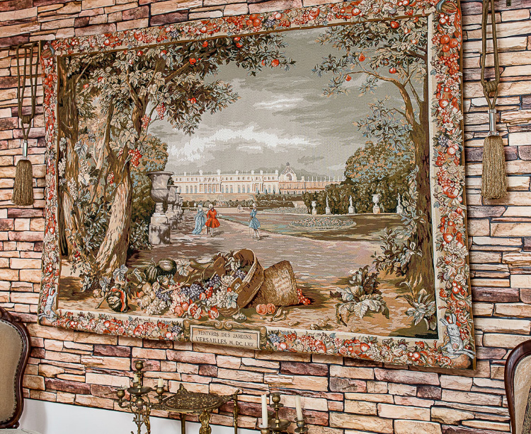 Гобеленовые панно: больших размеров на стену, картины прованс, корсика в интерьере, фото на подкладке