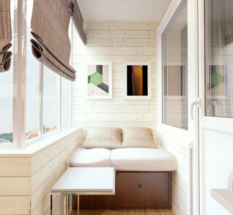 Дизайн маленького балкона, идеи - фото примеров