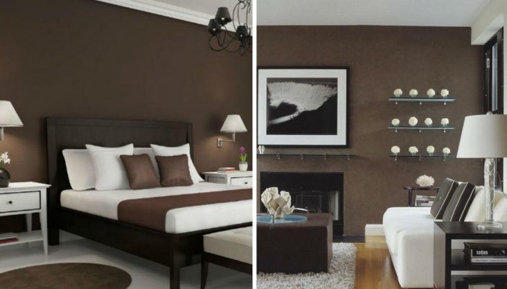 Светло коричневая мебель какие обои подойдут. если коричневая мебель, какие обои выбрать