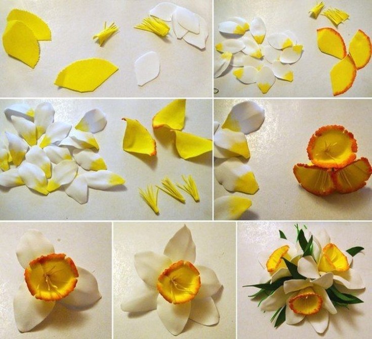 Цветы из фоамирана: лучшие идеи как сделать красивые и стильные цветы (100 фото и видео)