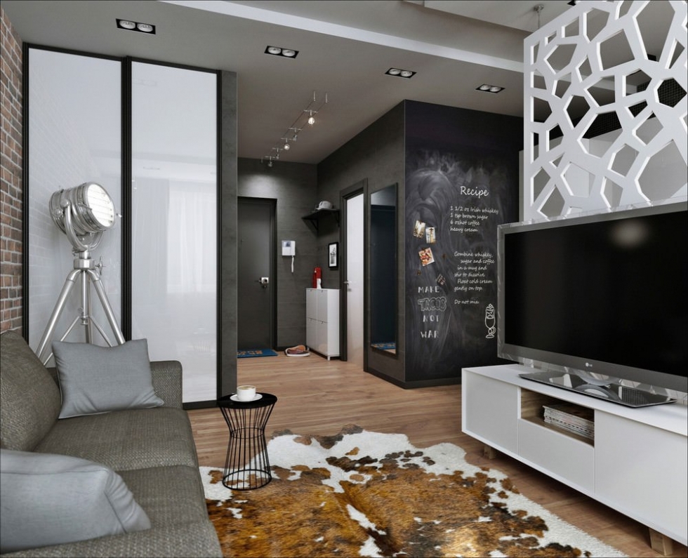 Дизайн квартиры-студии 30 кв. м +100 фото стильных интерьеров