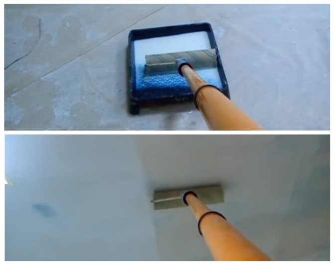 Как грунтовать потолок своими руками и чем это правильно делать: инструкция, фото и видео