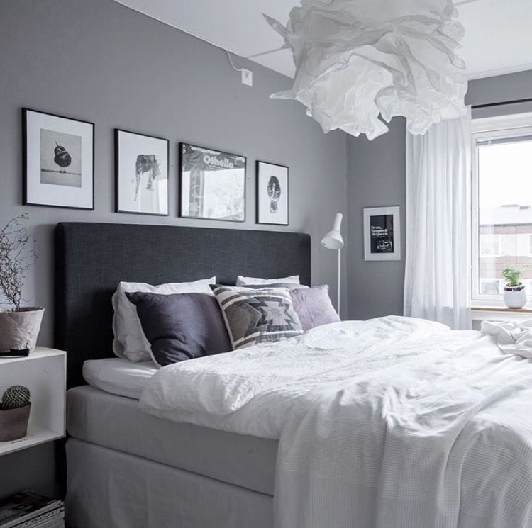 Спальня в серых тонах: 75 фото-идей дизайна интерьера, подбор мебели и штор