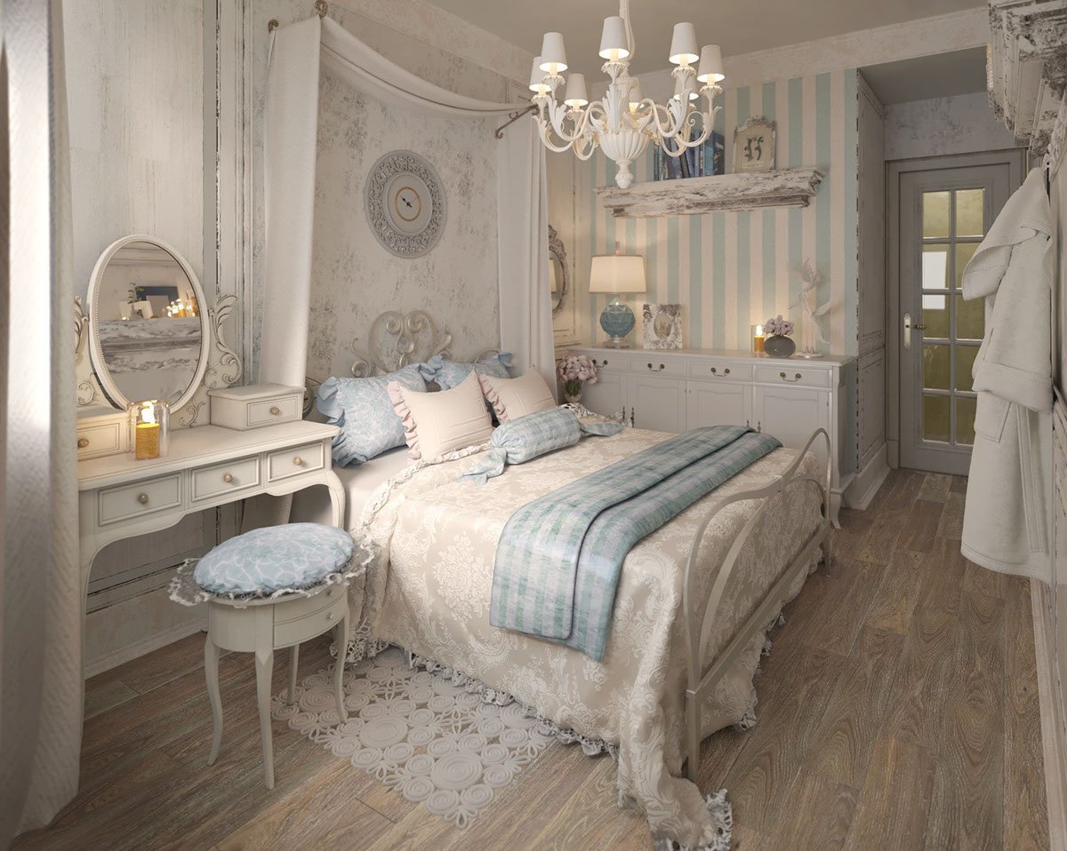 Интерьер спальни в стиле прованс: 150+ (фото) идей для создания красоты и уюта