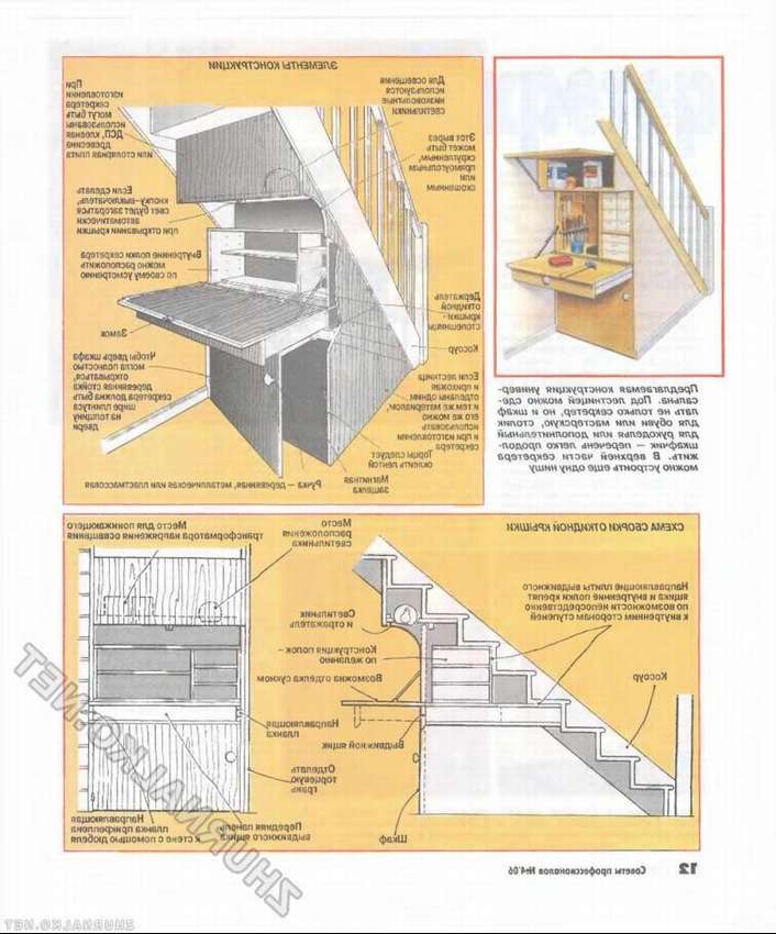 Инструкция как сделать дверь под лестницей