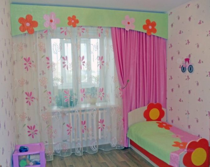 Тюль в детскую комнату (фото, особенности, стили оформления)