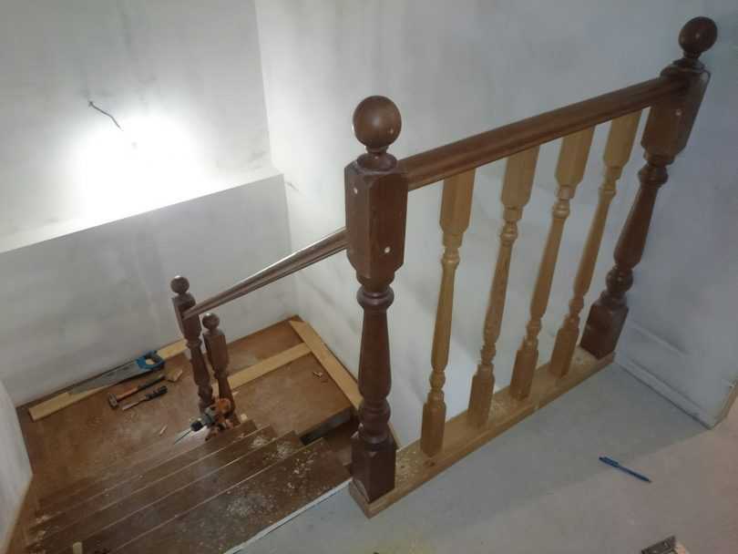 Деревянные перила для лестницы - инструкция как сделать своими руками