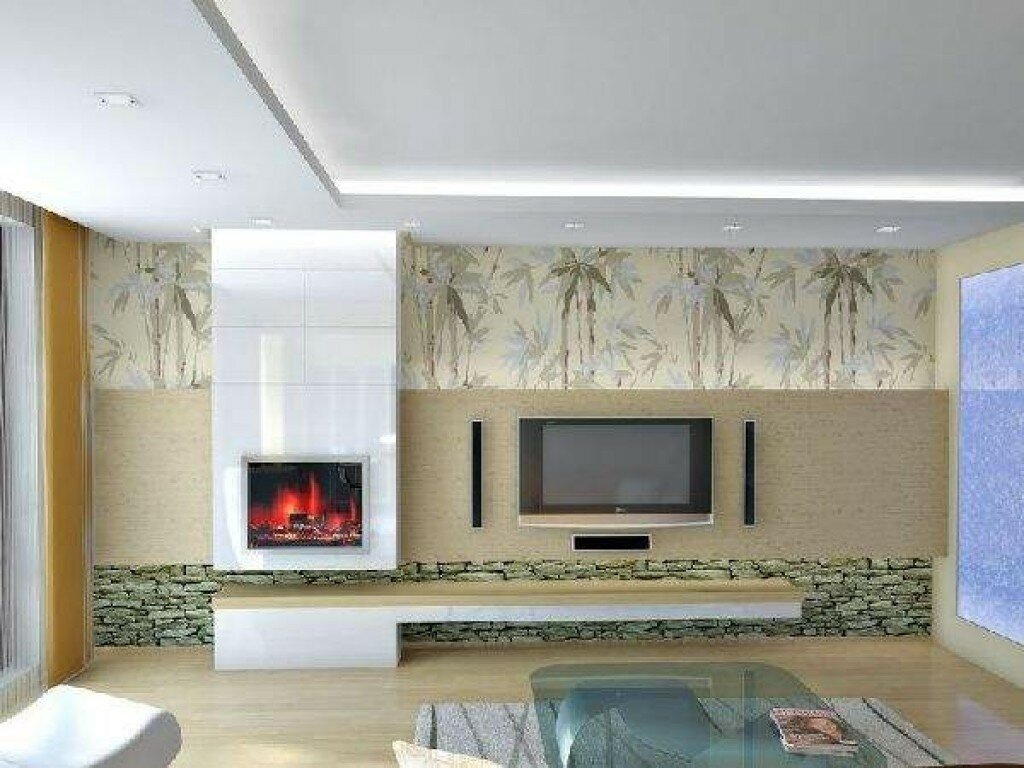 Стены из гипсокартона - дизайн 3d в зале с подсветкой или без, красивые полукруглые формы над окном или дверным проемом, варианты декорирования