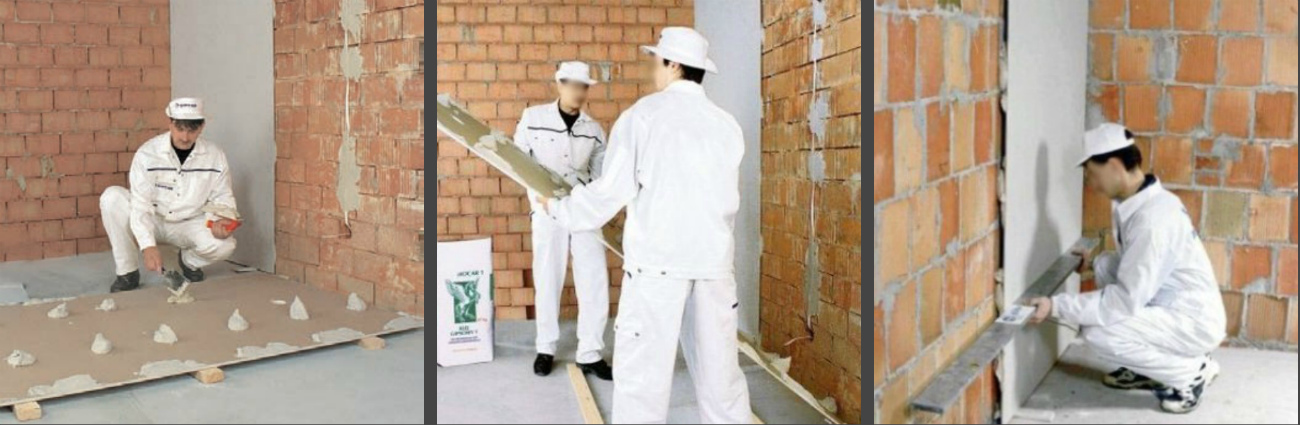 На что приклеить гипсокартон к бетонной стене?